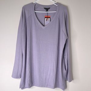 Banana Republic V-Neck Long Sleeve Knit Top/Sweater Lavender Size XXL N…